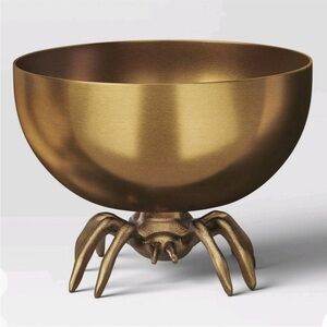28oz Gold Stainless Steel Spider Decorative Bowl-Threshold
